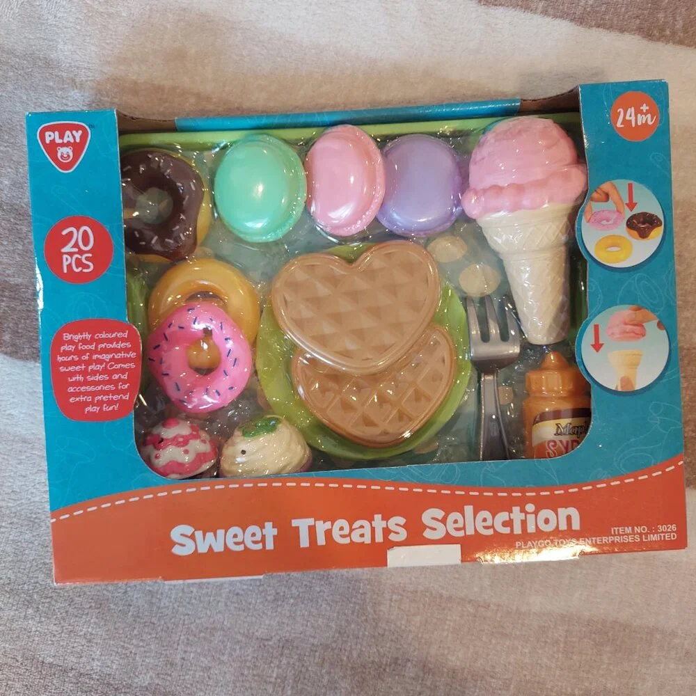Playgo Sweet Treats Selection Play Food Set Bakery Dessert Toy Ages 24M+